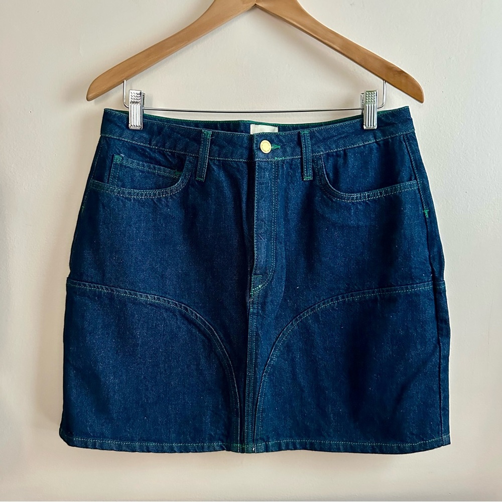 Triarchy • Stirrup‎ Seamed Denim Mini Skirt